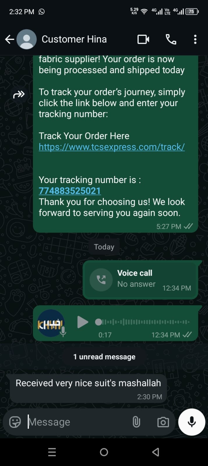 Khyal International Customer Review